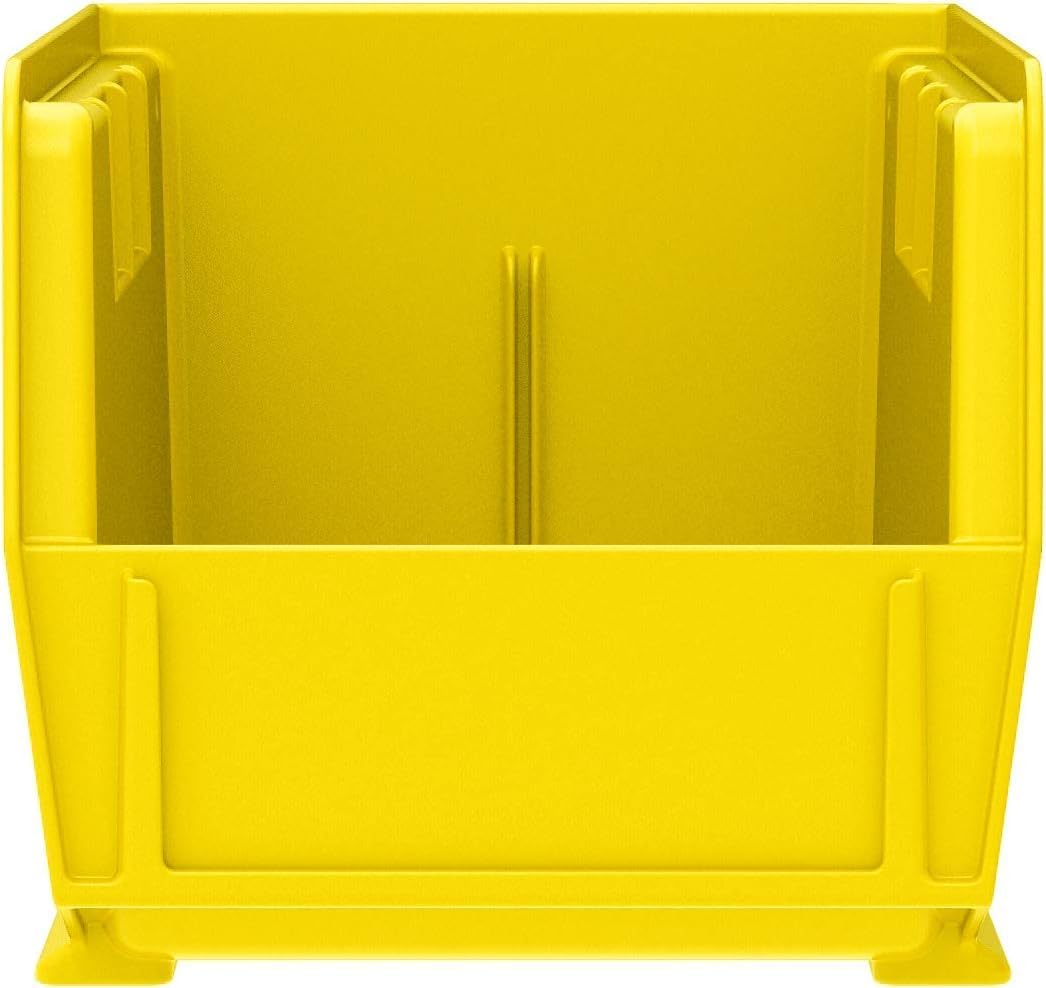 Akro-Mils 30230 AkroBins Plastic Storage Bins, Space-Saving Stackable Bins for Garage, Pantry, Craft Organization, 10.5 "L x 5.5 "W x 5"H, Blue, 12-Pack
