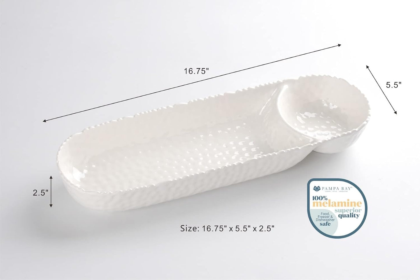 Pampa Bay Chip and Dip (Glossy White)