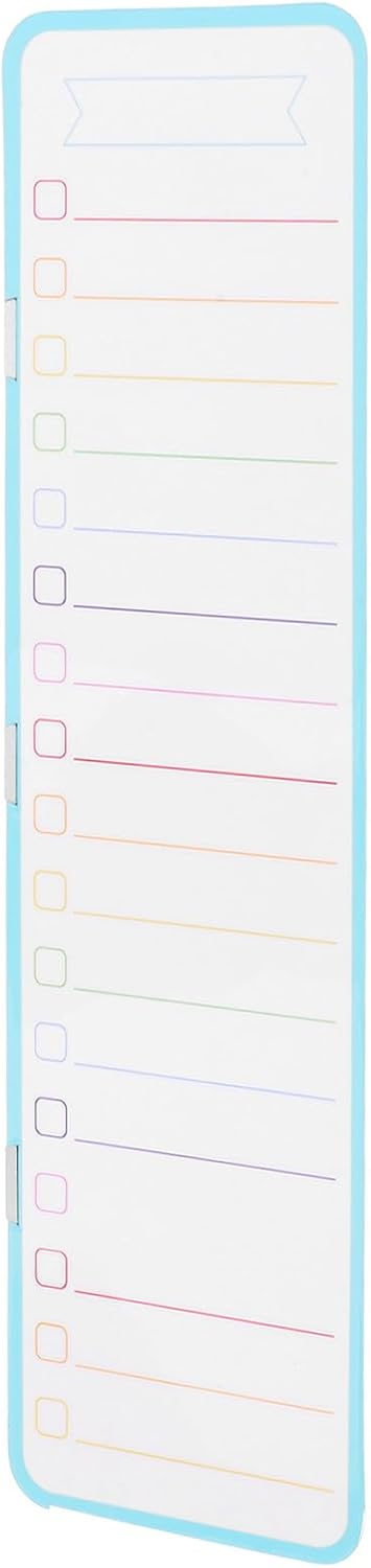 KALLORY Magnetic Dry Erase Whiteboard Large Size for Office Computer Screen Side Mount, Portable Refrigerator Magnet Board with Weekly Meal Planner and Shopping List, Reusable Dry Erase