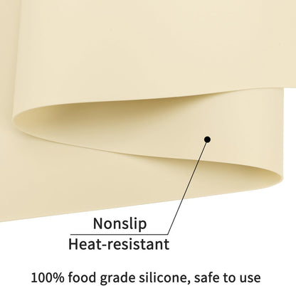 Extra Large Silicone Mats for Kitchen Counter, 27.6'' x 19.7'' Nonskid Silicone Placemats for Kids, Nonstick Purple Silicone Mat for Baking Crafts, Silicone Dab Mat Heat Resistant, 1Pack - Colors A