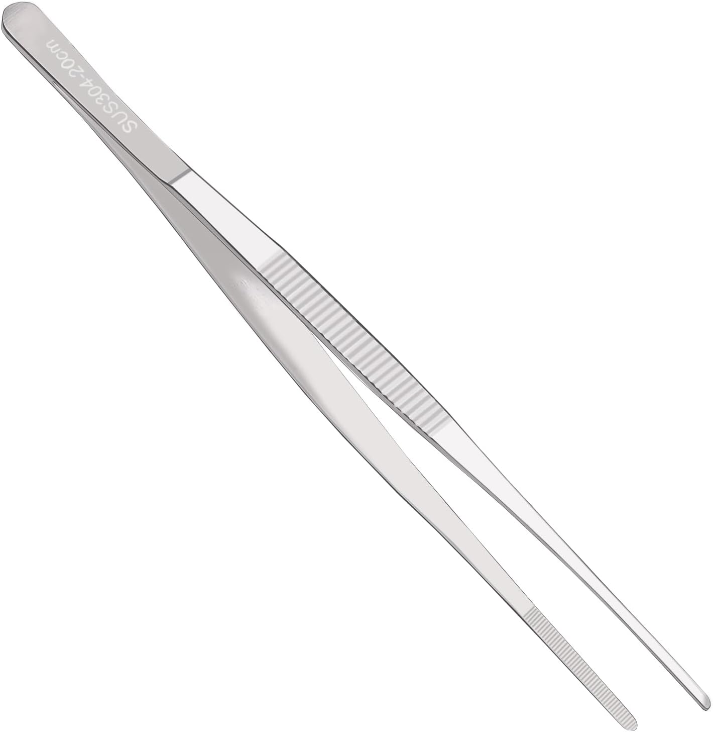 Kitchen Tweezer Tongs 304 Stainless Steel Cooking Tweezers Food Tongs, Culinary Chef Tweezers Pasta Tongs, 12 Inch