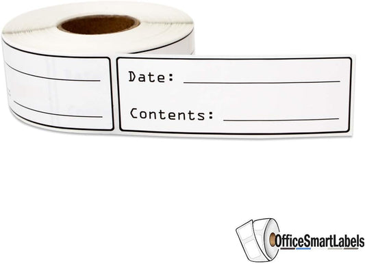 Food Storage Labels for Containers - 3 x 1 Inch, Date Stickers Refrigerator Freezer Plastic Container Food Storage Rotation Prep Restaurant Date Labels - 1 Roll, 300 Count