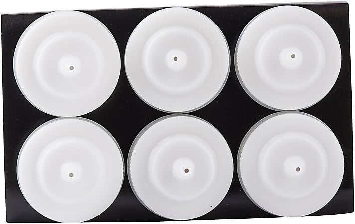 TableCraft C11663C White 16 Oz. Wide Squeeze Dispenser - 6 / PK