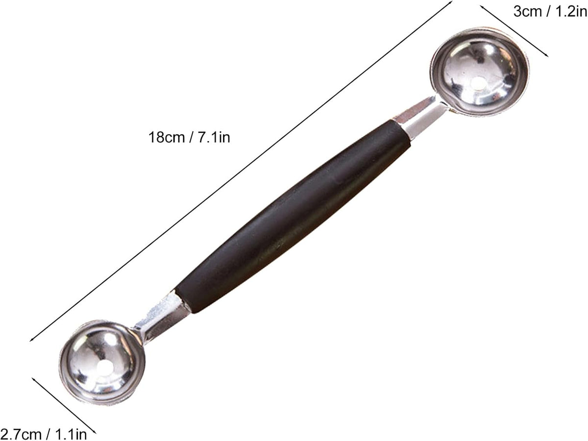 Double Headed Melon Baller, Stainless Steel Melon Baller Scoop