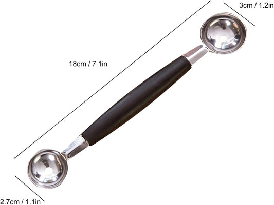 Double Headed Melon Baller, Stainless Steel Melon Baller Scoop