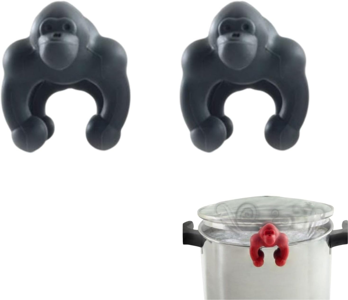 2 Pcs Pot Lid Lifter Silicone Spill Proof Lid Lifter Splash-Proof Steam Release Pan pot lid lifter Kitchen Tool Decoration Pot Lid & Cute Kitchen Accessories (Mix)