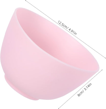 Didiseaon Odorless Anti-drop Silicone Mixing Bowl for Facial Masks Cooking Flexible Microwave Dishwasher Safe for Ingredients Sauces Medium Green