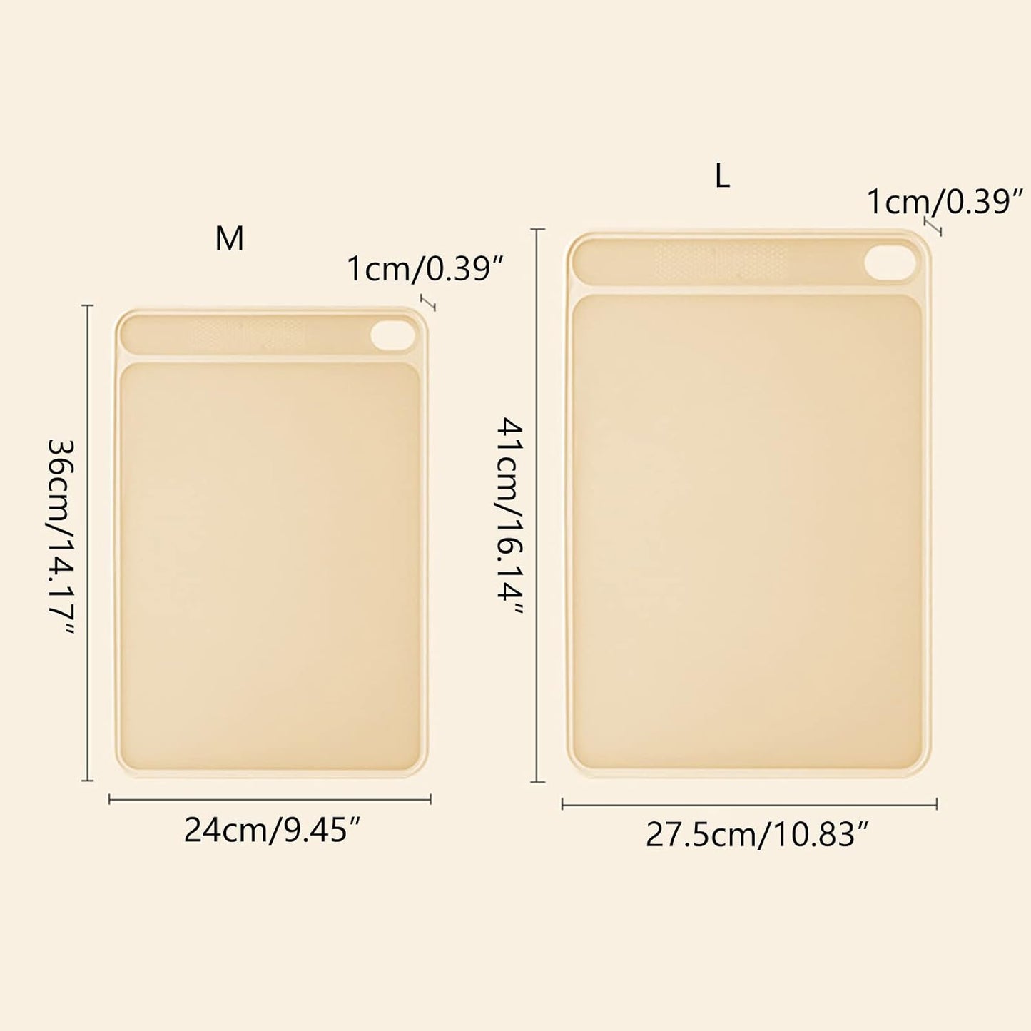 Non-Slip Large Chopping Board with Grinding Area Double-sided Cutting Boards Plastic Cutting Mat for Kitchen Cooking chopping mat for kitchen