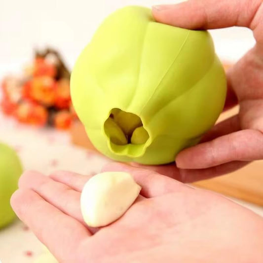 Silicone Garlic Peeler, Lime Green Kitchen Tool, Easy Roll Hand Peeling Tube for Fresh Peeled Cloves