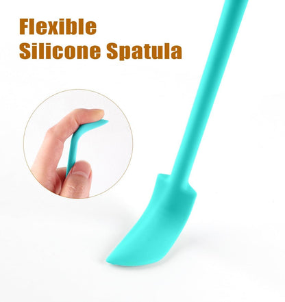 Silicone Spatula Set 6Pcs, Mini Jar Scraper for Makeup & Food