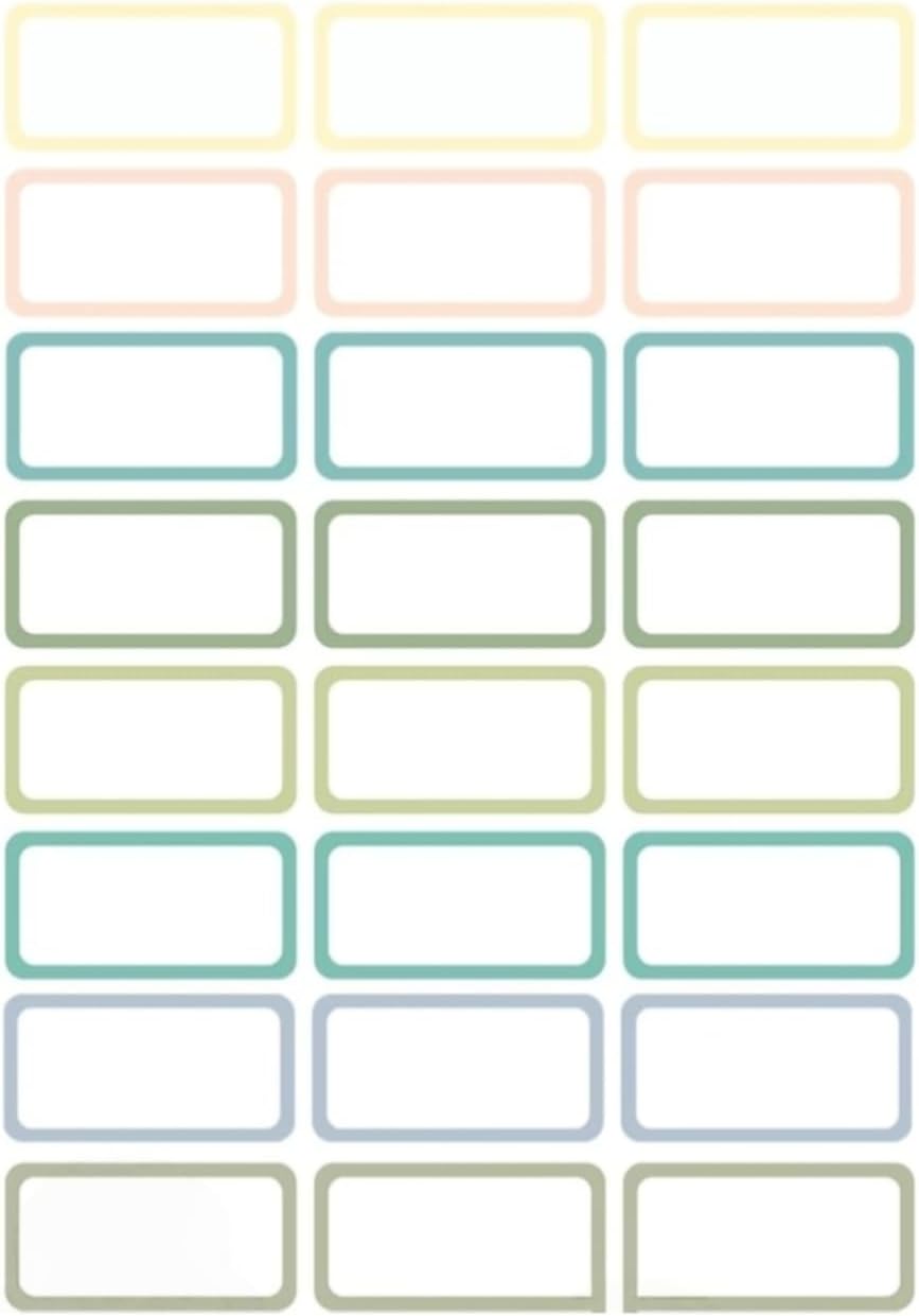 Blank Waterproof Removable Labels for Freezer Storage containers, Labels forJars,Date Label Food Storage Stickers, Waterproof Oil Resistant Easy Clean Leaves no Residue 500Total Per Roll