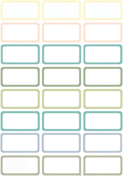 Blank Waterproof Removable Labels for Freezer Storage containers, Labels forJars,Date Label Food Storage Stickers, Waterproof Oil Resistant Easy Clean Leaves no Residue 500Total Per Roll