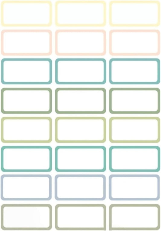 Blank Waterproof Removable Labels for Freezer Storage containers, Labels forJars,Date Label Food Storage Stickers, Waterproof Oil Resistant Easy Clean Leaves no Residue 500Total Per Roll