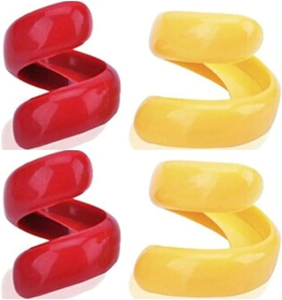 4Pcs Manual Fancy Sausage Cutter, Cyclone Barbecue Sausage Spiral Barbecue Hot Dogs Cutter Slicer Peelers, Peelers