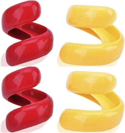 4Pcs Manual Fancy Sausage Cutter, Cyclone Barbecue Sausage Spiral Barbecue Hot Dogs Cutter Slicer Peelers, Peelers