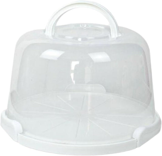 Cake Carrier with Lid and Handle, Serving Tray, Cupcake Container for Desserts, Kitchen, Dishes, 6 inch