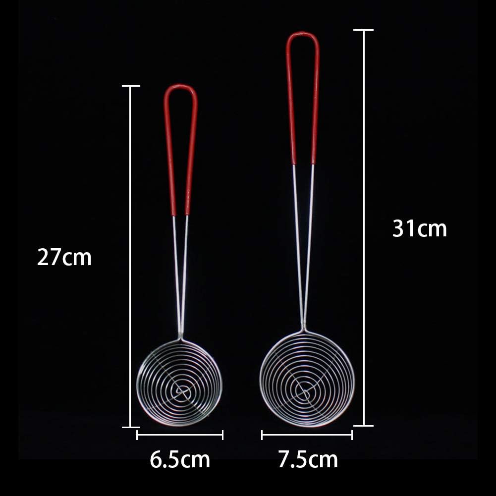 Mini Strainer Spoon, Stainless Steel Spider Skimmer Spoon, Hot Pot Strainer