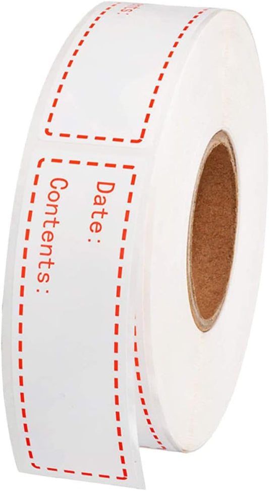 STOBOK 1roll Kitchen Food Date Stickers for Food Storage English Record Date Labels for Efficient Identification Easy to Use Adhesive Markers for Home Kitchen Organization