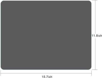 Silicone Placemats, Food-Grade Non-Slip Waterproof, Dining, Stain Resistant, Countertop Protector, Kitchen Counter Mat, Heat Resistant, Baking mat Dishwasher Safe (23.6"×15.7"-1pack, Black)