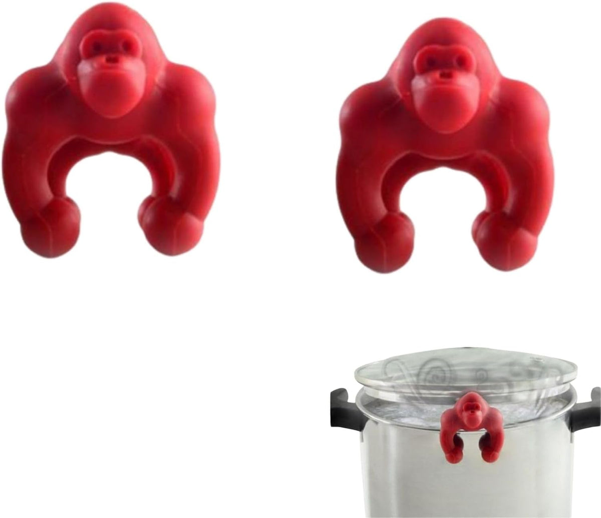 2 Pcs Pot Lid Lifter Silicone Spill Proof Lid Lifter Splash-Proof Steam Release Pan pot lid lifter Kitchen Tool Decoration Pot Lid & Cute Kitchen Accessories (Mix)
