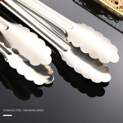 Serving Tongs, Stainless Steel Kitchen Cooking Food Buffet Mini Salad Appetizer Tong Small, Set of 12