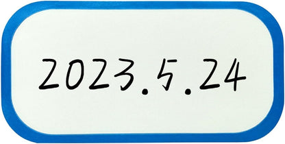 300 PCS Self-Adhesive Food Storage Bag and Container Labels Blank Write-On Date Stickers for Kitchen Organization Refrigerator Jars Boxes and Supplies Blue and White 2.5x5cm
