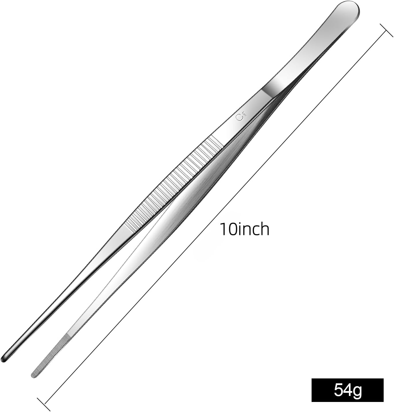 Aniso 6 Inches Stainless Steel garden tweezers | Precision Serrated, Non-slip handle For Hand-Made，succulent，Pick up an ice cube Kitchen and Dining Room