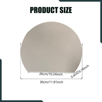 Cutting Mat, Non-Slip, Scratch-Resistant, D-Shaped, Flexible, Made of TPU, for The Kitchen, Black L