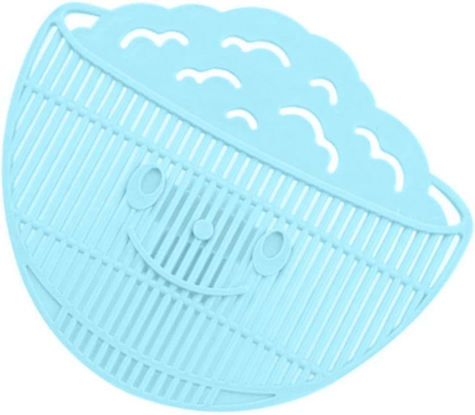 Clip On Strainer All Pots and Pans,Plastic Leaf Shape Rice Wash Sieve,Pasta Strainer Clip on Food Strainer Meat Vegetables Fruit PP Kitchen Colander,Rice Wash Tool,Blue 1204060NZX40QH 13x11x3.5cm