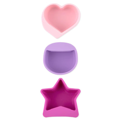 Bumkins Baby Silicone Little Dippers, Attaches to Bowls, Dishes and Plates, Sauce Cup, Holds Condiments, Dip, Puree, Toppings, Baby Led Weaning, Essential Feeding Supplies, Babies 6 Months Up, Pink