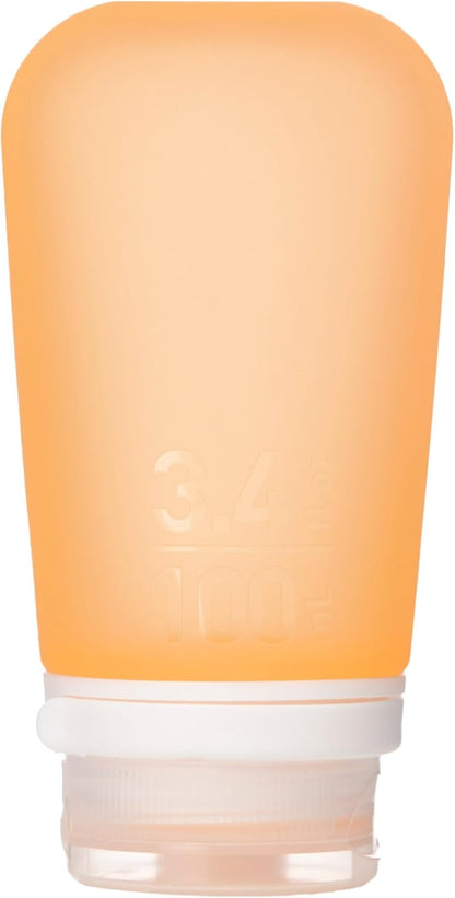 humangear GoToob+ (XL) | Refillable Silicone Travel Bottle | Locking Lid | Food-Safe Material | Blue, XL (6 fl.oz.; 177ml)