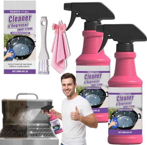 Fast-Acting Heavy-Duty Grill Degreaser Spray, Fast-Acting Heavy Duty Grill Degreaser Spray(2PCS)