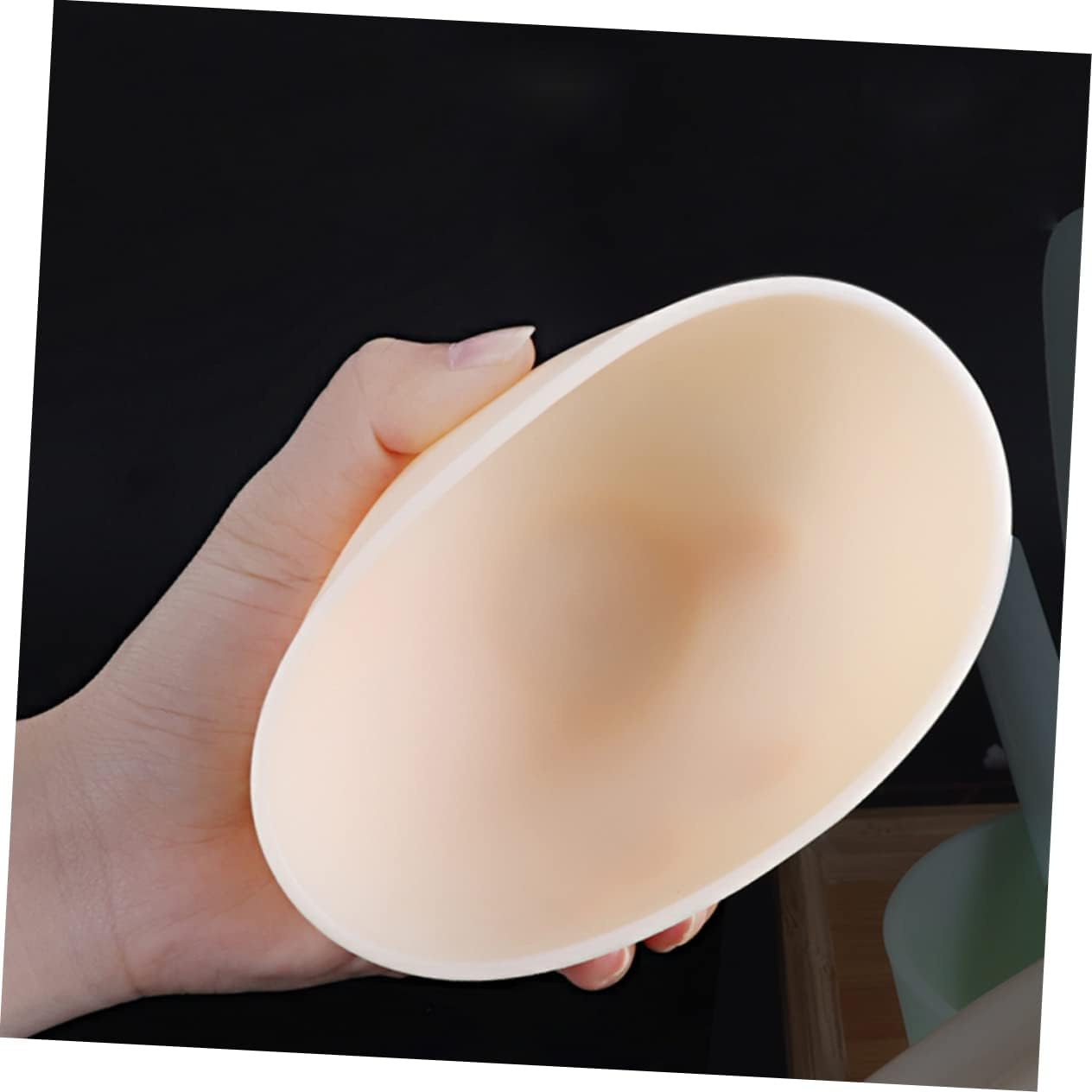 Didiseaon Odorless Anti-drop Silicone Mixing Bowl for Facial Masks Cooking Flexible Microwave Dishwasher Safe for Ingredients Sauces Medium Green