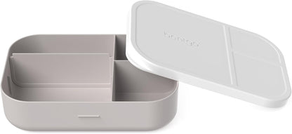 Bentgo® Modern Tray with Matte Lid - Reusable, BPA-Free, Meal Prep Containers for Adults with Removable Divider - 3 or 4 Compartments for Healthy Portioned Meals At Home & On the Go (Navy)