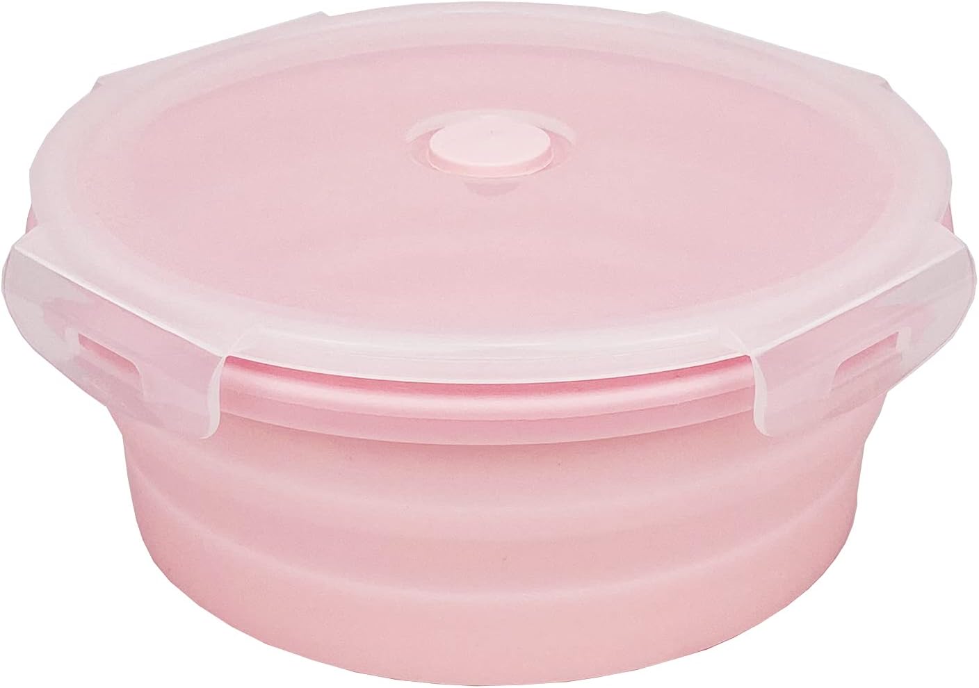 CARTINTS Silicone Collapsible Food Storage Containers-Prep/Storage Bowls with Lids - Set of 3 Square Silicone Lunch Containers - Microwave, Dishwasher and Freezer Safe (blue)