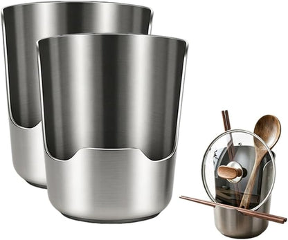 Stainless Steel Utensil Holder and Spoon Rest for Kitchen Counter，