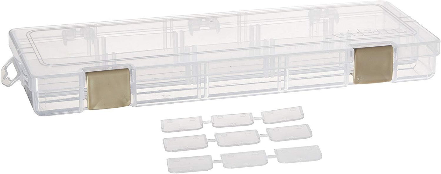 ArtBin Large Solutions Box Clear Art & Craft Organizer with Dividers - Plastic Storage Case for Convenient and Versatile Storage - Ideal for Various Craft Supplies