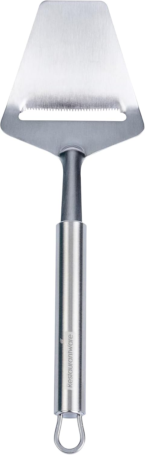 Restaurantware Stainless Steel Handheld Cheese Slicer - German Standard Cheese Cutter with Sharp Blades, Dishwasher Safe - Heavy Duty Plane Cutter for Butter, Parmesan, Cheddar