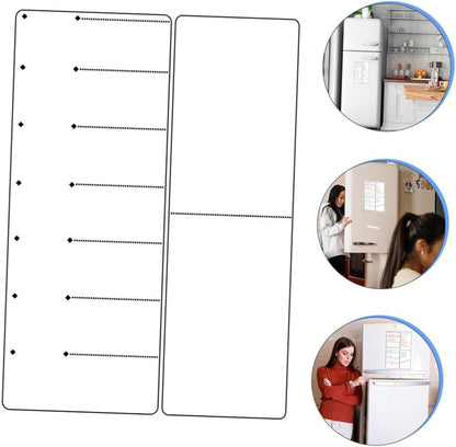 Magnetic Weekly Meal Planner Board for Fridge Magnetic Schedule Organizer for Tasks and Grocery Lists Reusable Dry Erase Whiteboard
