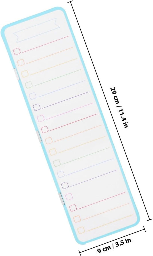 KALLORY Magnetic Dry Erase Whiteboard Large Size for Office Computer Screen Side Mount, Portable Refrigerator Magnet Board with Weekly Meal Planner and Shopping List, Reusable Dry Erase