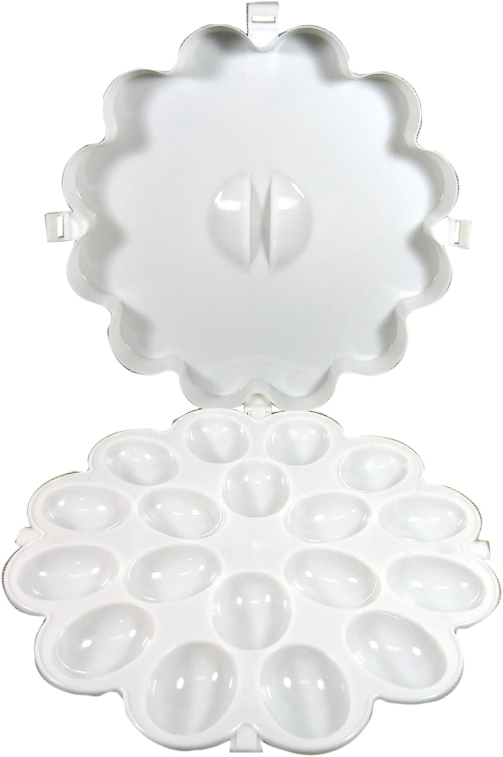 KB KITCHEN BASICS Kitchen Basics Devilled Egg Carrier With Lid - White