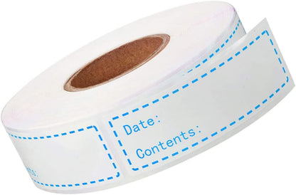 EXCEART 2rolls Food Storage Date Labels Kitchen Stickers for Keeping Removable Adhesive for Freezer and Refrigerator Use for Food Organization