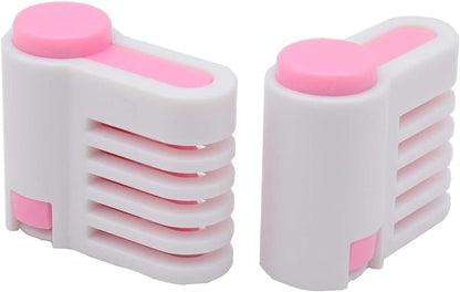 Yorwe 2PCS Cake Slicer Leveler, 5 Layers Bread & Toast Cutter (Rose Red)