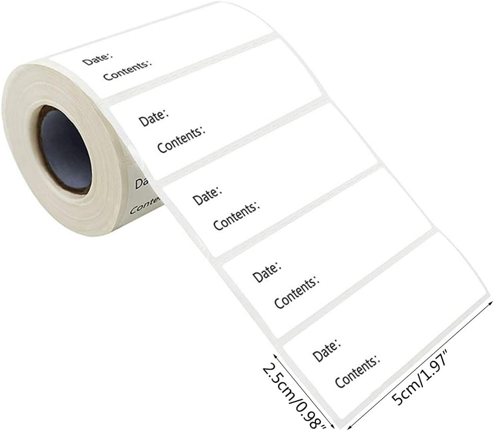 500pcs Kitchen Stickers Refrigerator Freezer Food Storage Date Content Labels For Container Bag Jar Packing