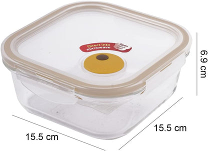 LOCK & LOCK Ovenglass Heat Resistant Glass Round Food Storage Container with Steam Vent, 32.12-oz / 4.02-cup