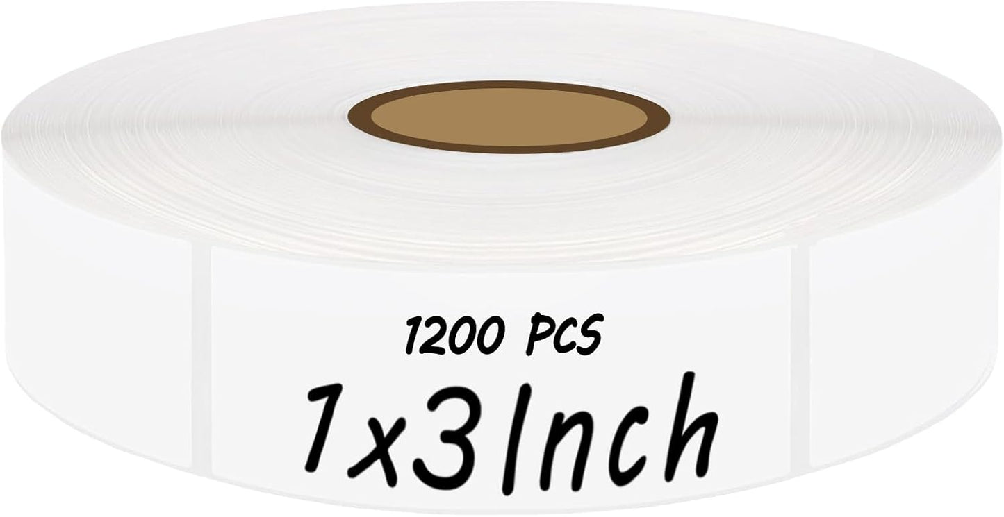 600Pcs Blank Removable Freezer Labels,1x3In Date Label Stickers,No Residue Food Storage Containers Labels,for Food Containers Pantry Organization