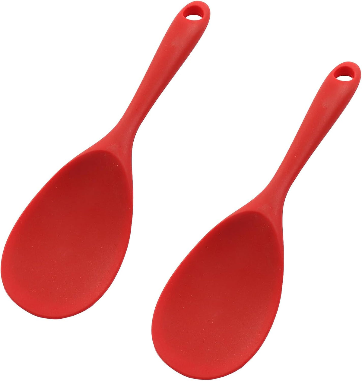 Silicone Rice Spoon Rice Paddle, White, 2 Pcs