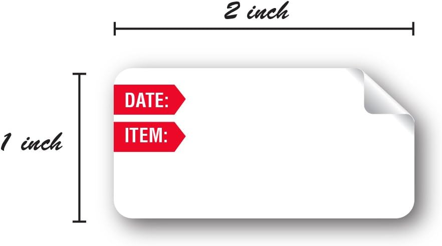 Restaurant Quality Shelf Life Labels / 500 Meal Prep Stickers/Use by Removable Labels / 2" x 3" Food Organization Sticker/Made in The USA