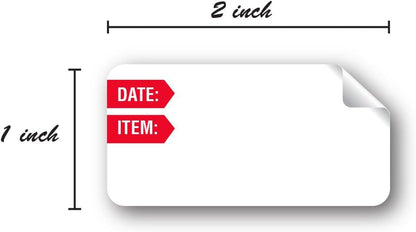 Restaurant Quality Shelf Life Labels / 500 Meal Prep Stickers/Use by Removable Labels / 2" x 3" Food Organization Sticker/Made in The USA