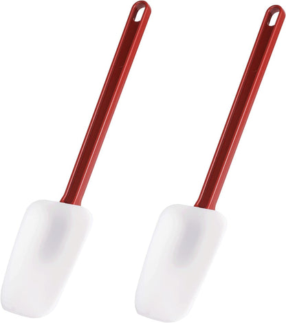 Commercial Spoonula Rubber Spatula Set, High Heat Spatula Spoon 9.5 Inches, Commercial Spatula for Cooking, Rubber Spatula Set Resistant to 500℉ (2 Spoonulas 9.5")